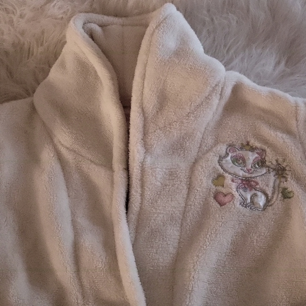 SWEET AND SASSY Girls fleece robe- Purrfect Princess